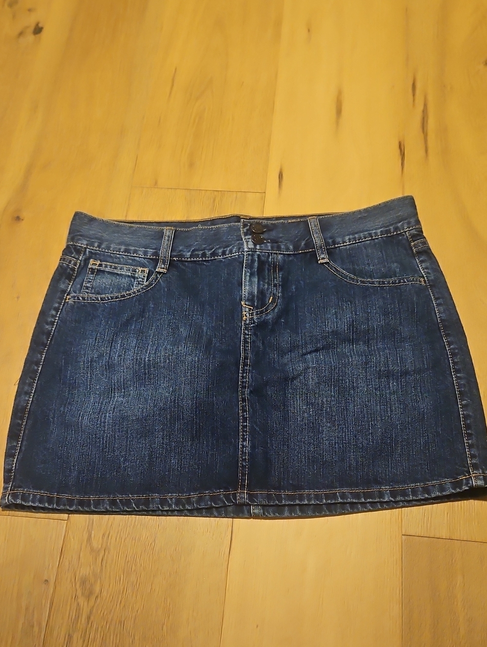 Old Navy Dark Blue Denim Mini Skirt